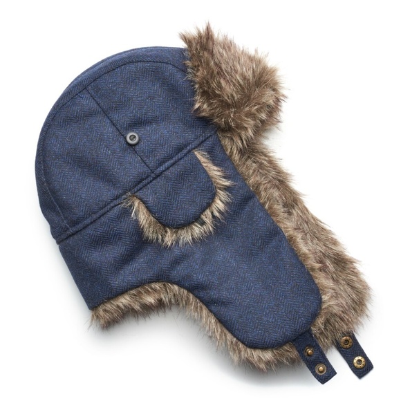 herringbone trapper hat